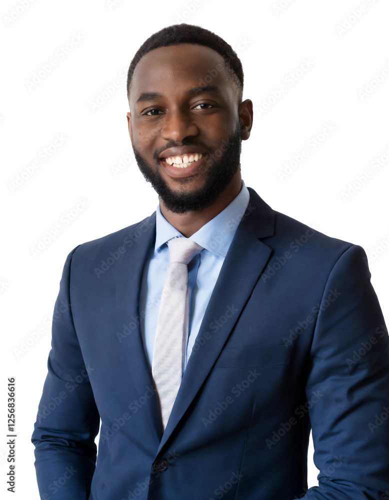Portrait of only one Man. White Background. Portrait of only one Man. White Background.