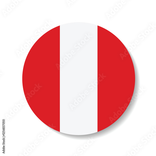 Peru flag circle icon vector illustration Free Download Peru flag circle icon vector illustration - GFXLoad