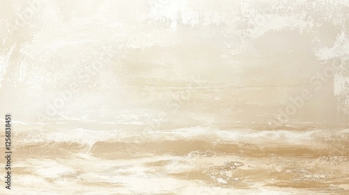 Seascape Serenity: A Pastel Beach at Dawn