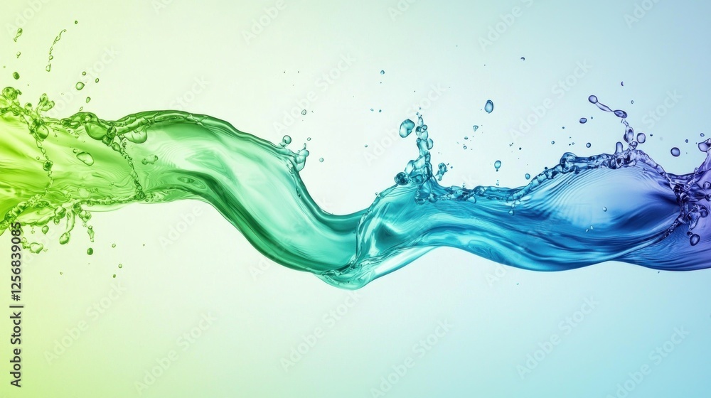 custom made wallpaper toronto digitalAbstract Water Flow: A Symphony of Turquoise and Emerald