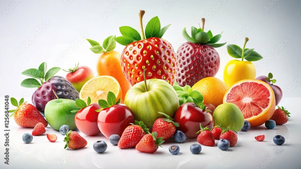Whimsical Still Life Surreal Fruit Photography Vibrant Isolated Images for Creative Inspiration Whimsical Still Life Surreal Fruit Photography Vibrant Isolated Images for Creative Inspiration