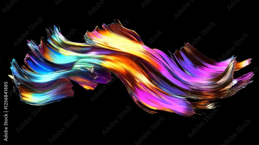 Dynamic Brushstrokes: Abstract Art with Vibrant Colors Dynamic Brushstrokes: Abstract Art with Vibrant Colors