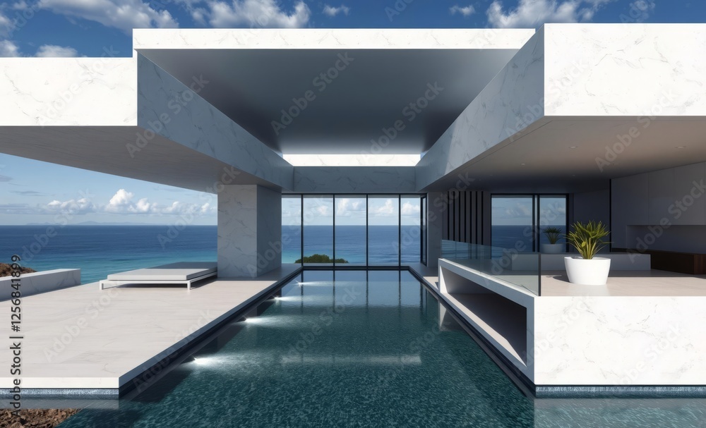 Modern beach house with ocean view architecture photographyarchitecture city building urban design exterior background tourism