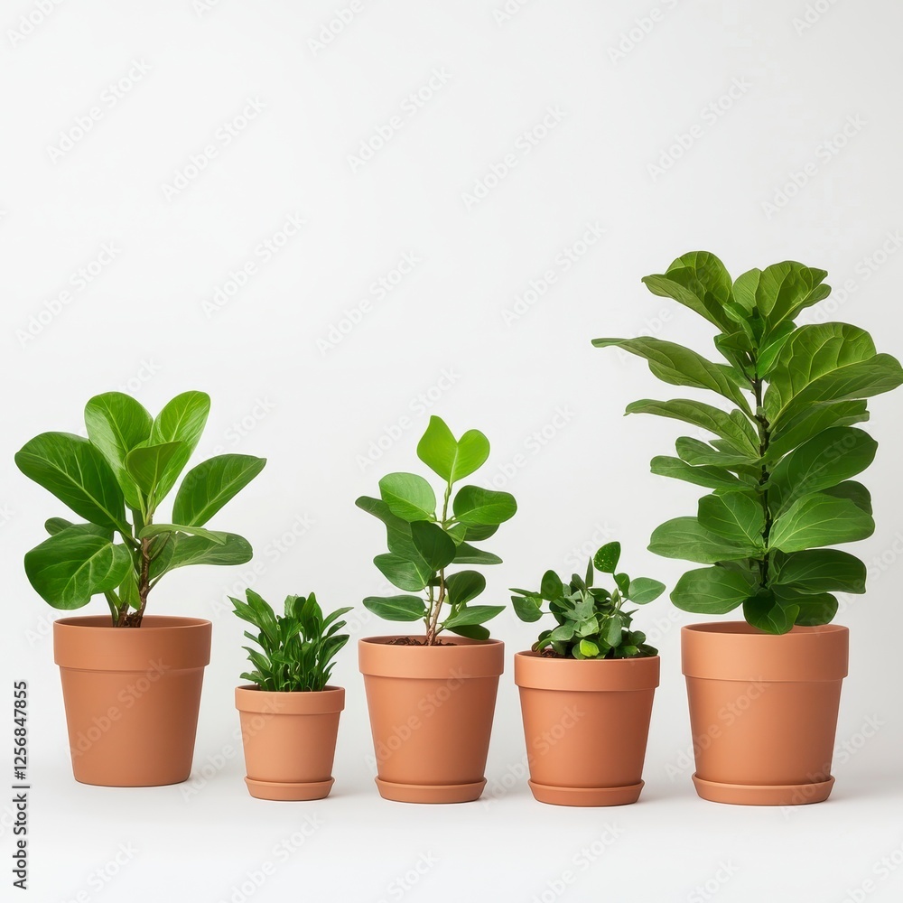 Diverse Indoor Plants in Various Pots for Home Decor and Styling Diverse Indoor Plants in Various Pots for Home Decor and Styling