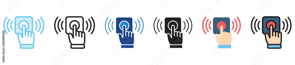 Sensor multi-style icon, outline, flat, glyph, dual tone, line color. use for UI, UX, app and web development, digital or print. for digital industry, education, technology.