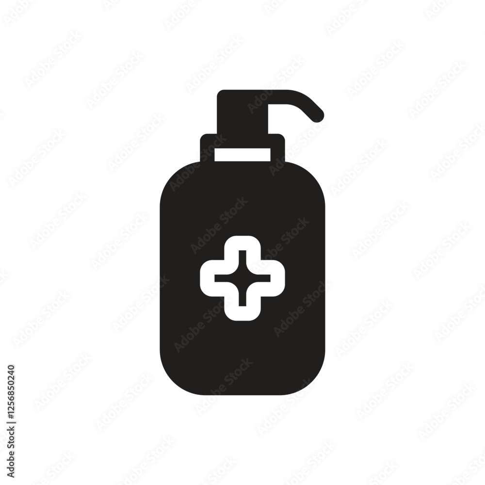 Hand Sanitizer Medical Icon - Fill Hand Sanitizer Medical Icon - Fill