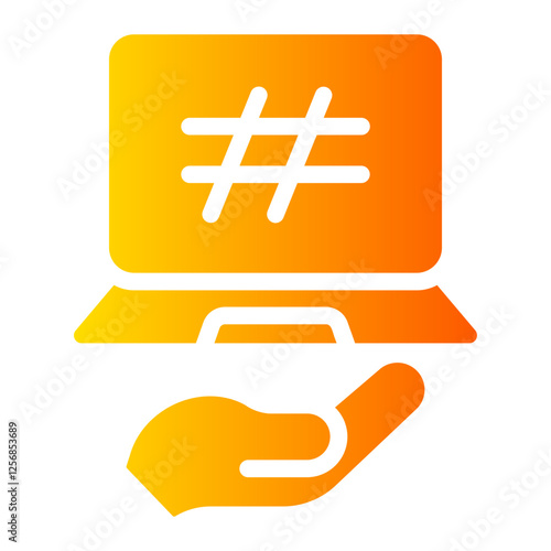 hastag Gradient icon