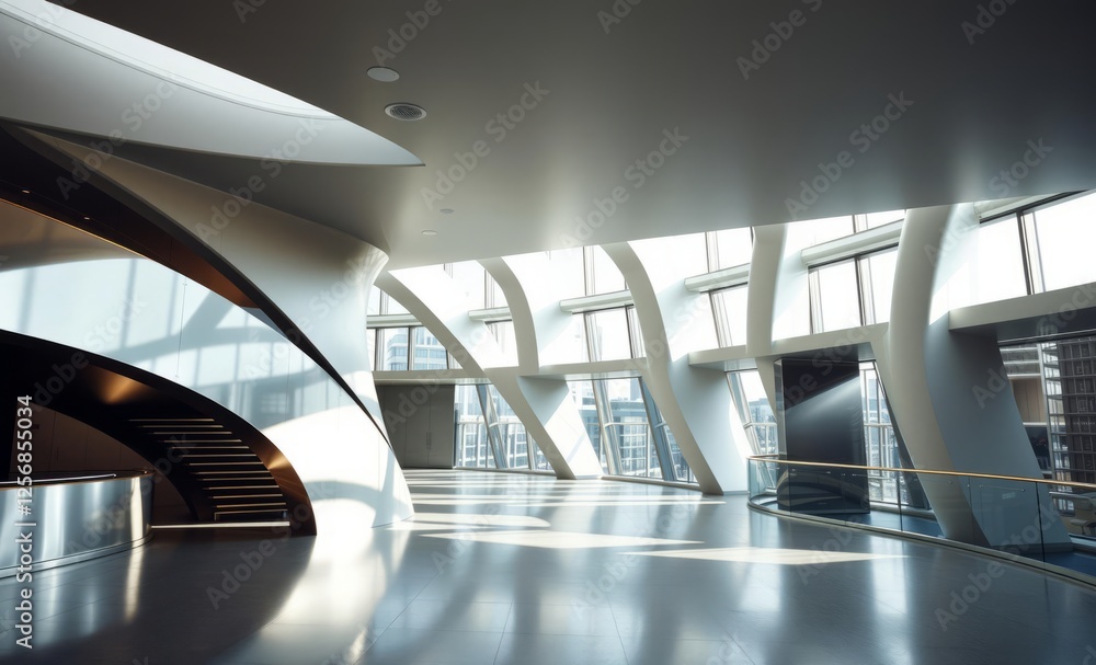 Modern artistic minimalist interior with metallic accents architecture photographyarchitecture city building urban design exterior background tourism