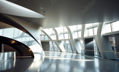 Obraz na płótnie Modern artistic minimalist interior with metallic accents architecture photographyarchitecture city building urban design exterior background tourism w salonie