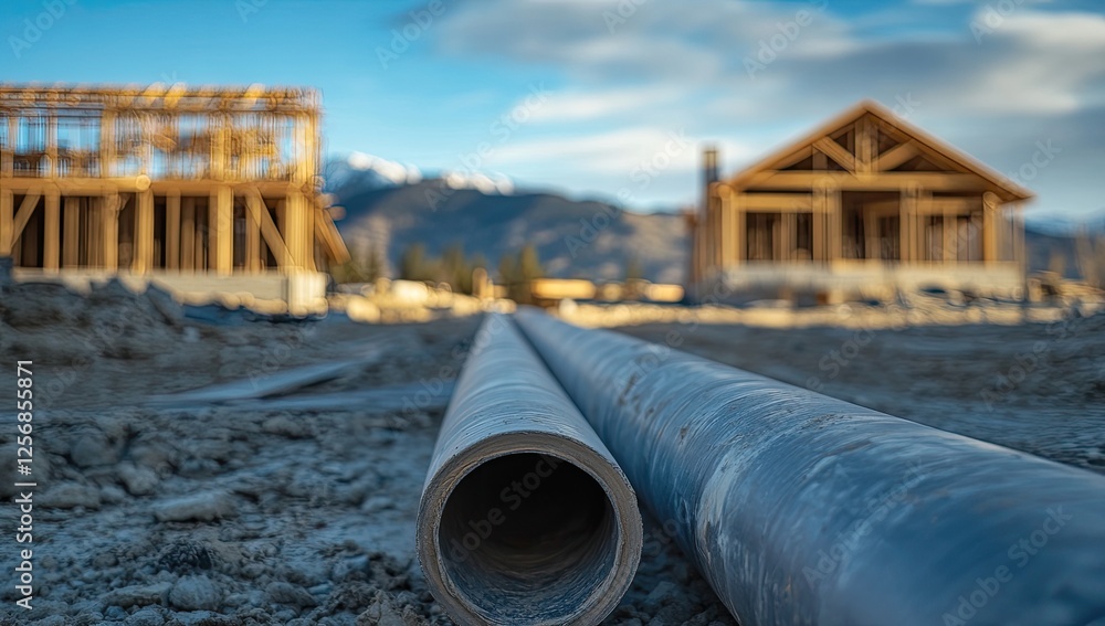 A Focus on Infrastructure Development Laying the Foundation for New Residential Construction in a Mountainous Setting. A Focus on Infrastructure Development Laying the Foundation for New Residential Construction in a Mountainous Setting.