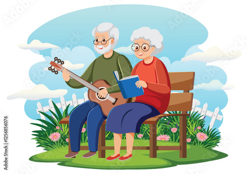 Elderly Couple Enjoying Leisure Time Together