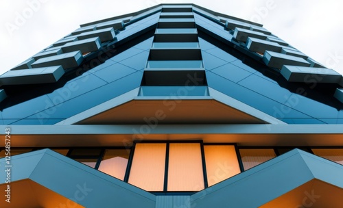 Obraz na płótnie Modern urban apartment building design architecture photographyarchitecture city building urban design exterior background tourism w salonie