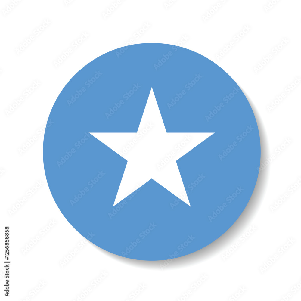 Somalia flag circle icon vector illustration design Somalia flag circle icon vector illustration design