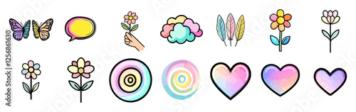 Aesthetic Pastel Vector Pack – Dreamy Minimalist Designs