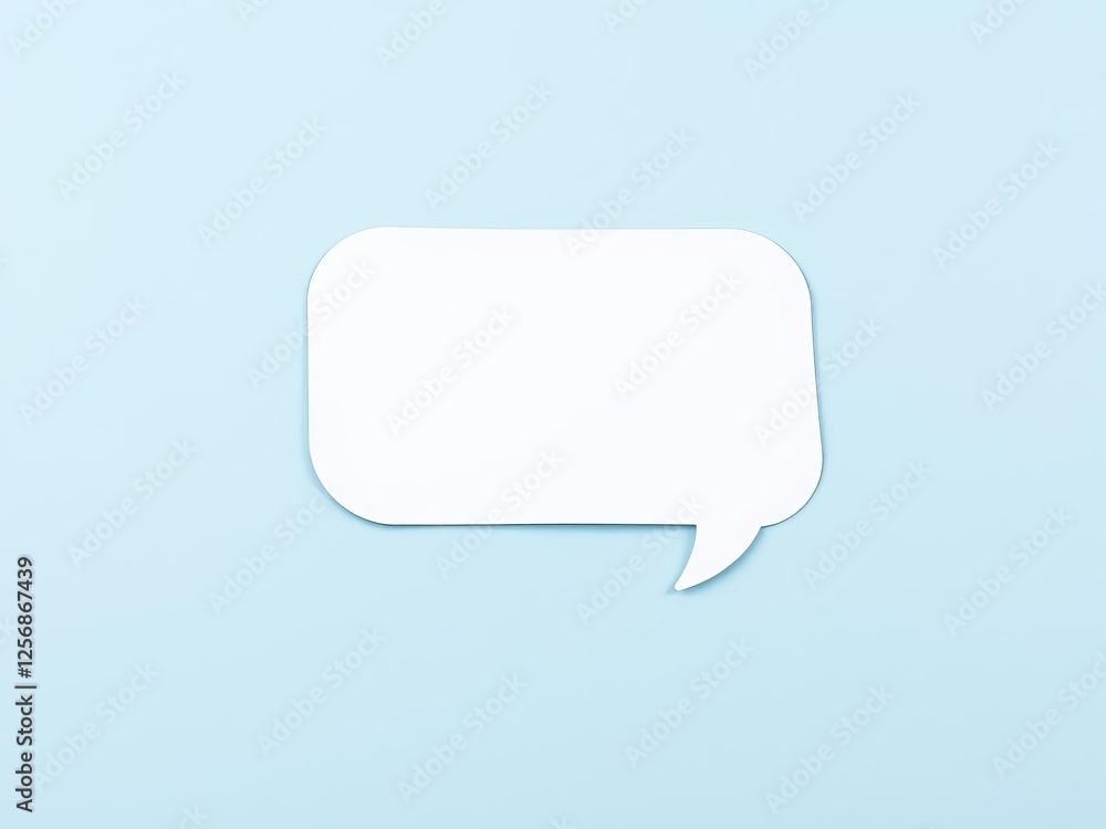 Empty bubble chat sticker mockup with market share concept note, business, empty Empty bubble chat sticker mockup with market share concept note, business, empty