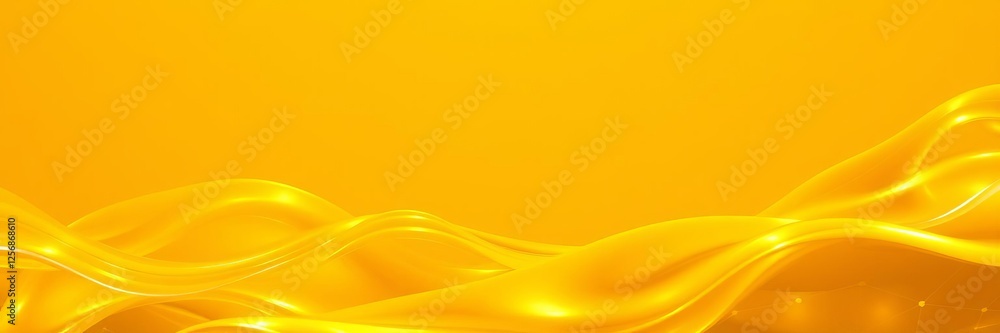 Liquid yellow gel spreading across a digital screen in an abstract background, innovative, science, technology Liquid yellow gel spreading across a digital screen in an abstract background, innovative, science, technology