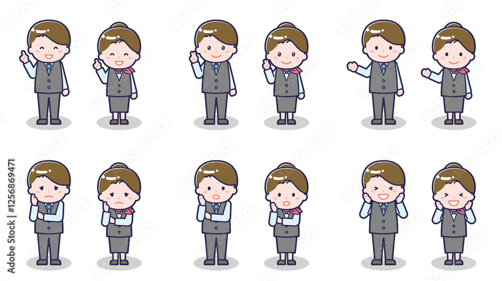 販売員の男女 03