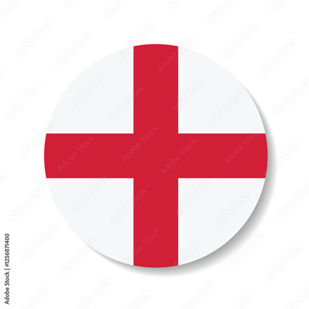 Obraz premium England flag circle icon vector illustration design