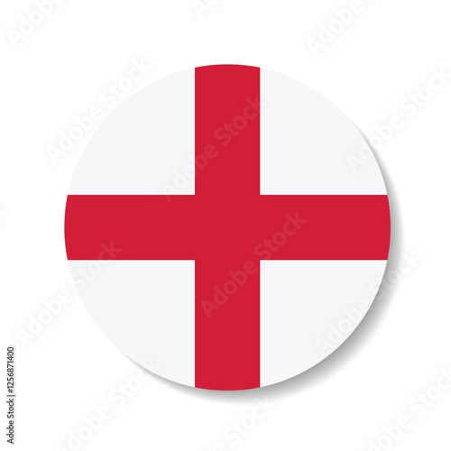 England flag circle icon vector illustration design