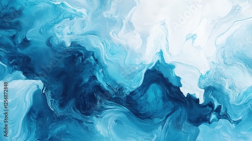 Abstract water ocean wave, blue, aqua, teal texture. Blue and white water wave web banner Graphic Resource as background for ocean wave abstract.