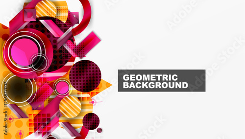 Dynamic complex geometric abstract background