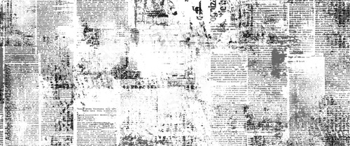 Vector old white newspaper paper grunge vintage background