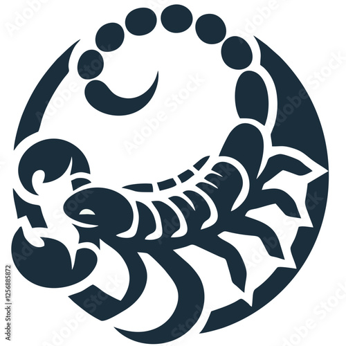 vector illustration of a scorpion
