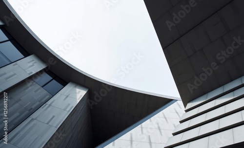 Obraz na płótnie Geometric brutalist architecture perfect for bold and dynamic photography architecture photographyarchitecture city building urban design exterior background tourism w salonie