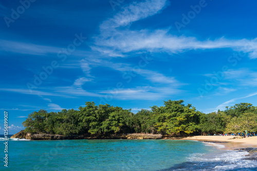 Fototapeta Naklejka Na Ścianę i Meble -  Playa Caleton beach in Dominican Republic