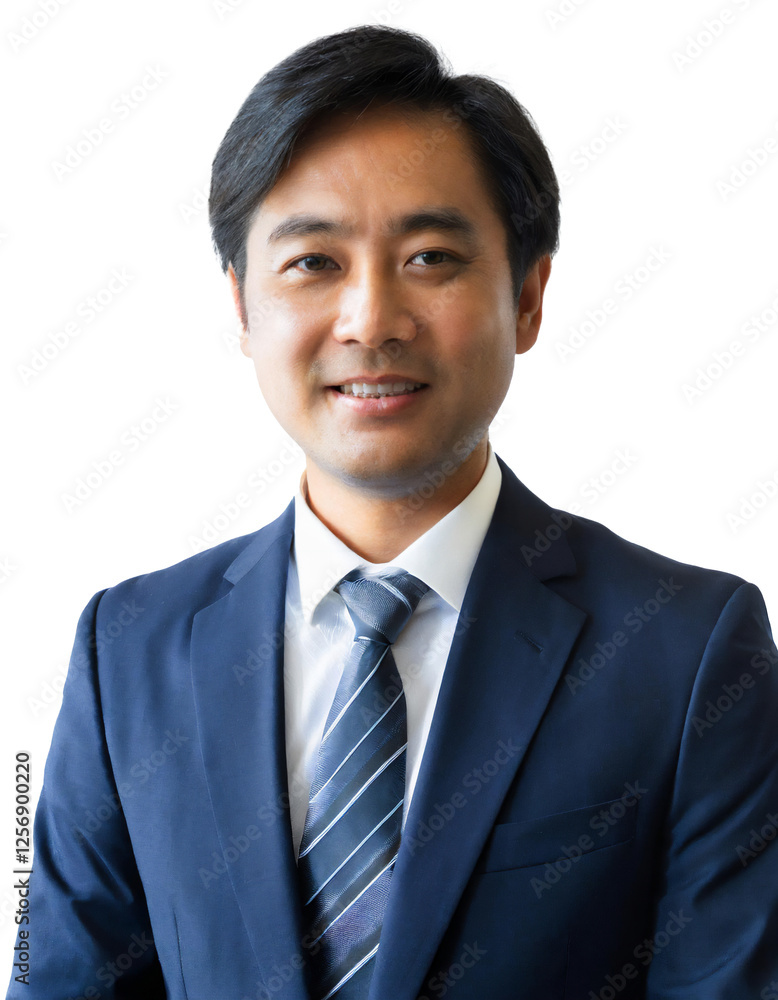 Portrait of only one Man. White Background. Portrait of only one Man. White Background.