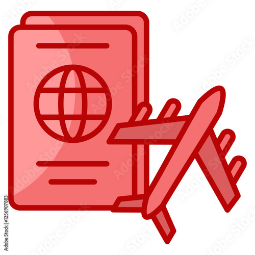 Passport  Icon Element For Design