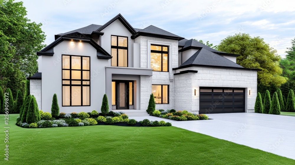 Obraz premium Modern Family Home Design