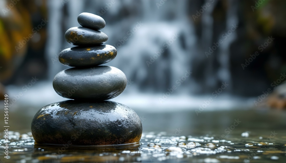 zen, stones, tall, stack, rugged, weathered, textures, cascading, waterfall, middle, wet, water, flowing, gently, bubbles, base, natural, light, ultra, highresolution, serene, tranquil, harmony, zen, stones, tall, stack, rugged, weathered, textures, cascading, waterfall, middle, wet, water, flowing, gently, bubbles, base, natural, light, ultra, highresolution, serene, tranquil, harmony,