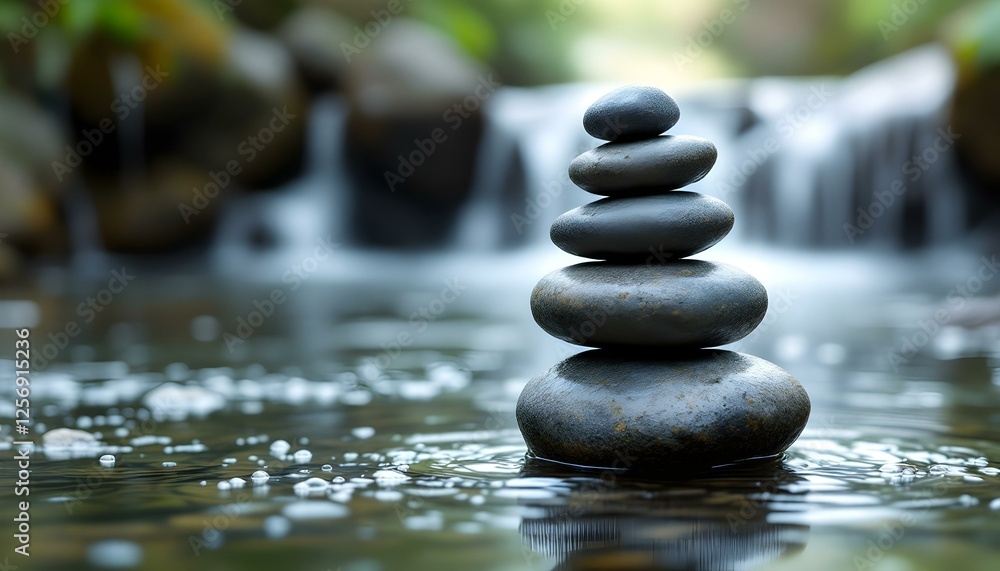 zen, stones, tall, stack, rugged, weathered, textures, cascading, waterfall, middle, wet, water, flowing, gently, bubbles, base, natural, light, ultra, highresolution, serene, tranquil, harmony, zen, stones, tall, stack, rugged, weathered, textures, cascading, waterfall, middle, wet, water, flowing, gently, bubbles, base, natural, light, ultra, highresolution, serene, tranquil, harmony,