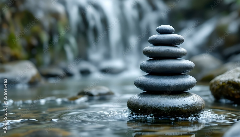 zen, stones, tall, stack, rugged, weathered, textures, cascading, waterfall, middle, wet, water, flowing, gently, bubbles, base, natural, light, ultra, highresolution, serene, tranquil, harmony, zen, stones, tall, stack, rugged, weathered, textures, cascading, waterfall, middle, wet, water, flowing, gently, bubbles, base, natural, light, ultra, highresolution, serene, tranquil, harmony,