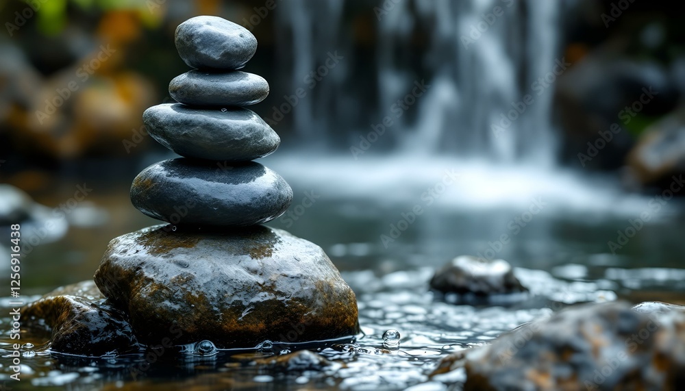 zen, stones, tall, stack, rugged, weathered, textures, cascading, waterfall, middle, wet, water, flowing, gently, bubbles, base, natural, light, ultra, highresolution, serene, tranquil, harmony, zen, stones, tall, stack, rugged, weathered, textures, cascading, waterfall, middle, wet, water, flowing, gently, bubbles, base, natural, light, ultra, highresolution, serene, tranquil, harmony,