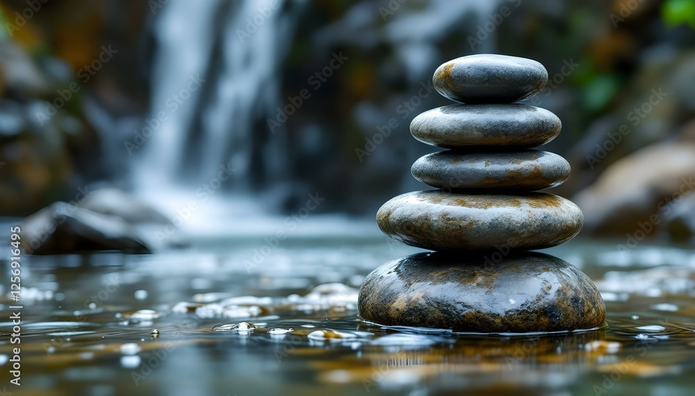 zen, stones, tall, stack, rugged, weathered, textures, cascading, waterfall, middle, wet, water, flowing, gently, bubbles, base, natural, light, ultra, highresolution, serene, tranquil, harmony, zen, stones, tall, stack, rugged, weathered, textures, cascading, waterfall, middle, wet, water, flowing, gently, bubbles, base, natural, light, ultra, highresolution, serene, tranquil, harmony,