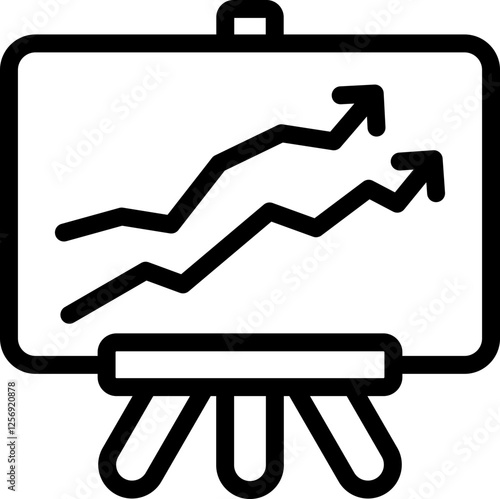 Correlation Line Icon