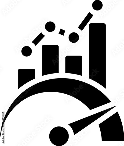 KPI Metric Glyph Icon