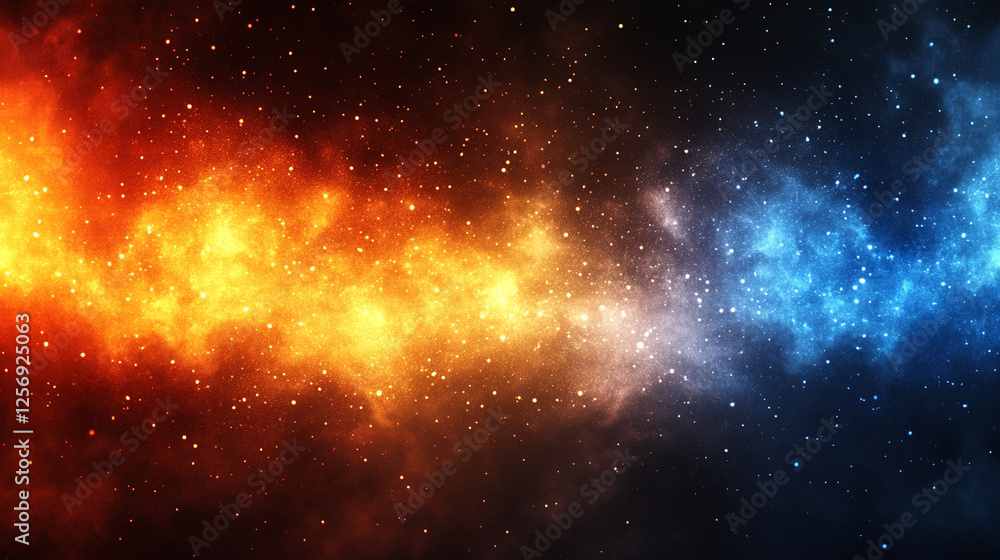 Naklejka premium cyberpunk neon gaming background in red and blue hues, symbolizing technology, chaos, and modern digital themes with blurred dynamic lines and space for captioning