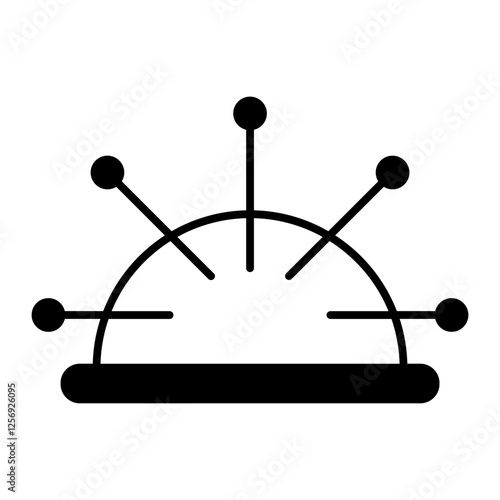 Acupuncture black icon