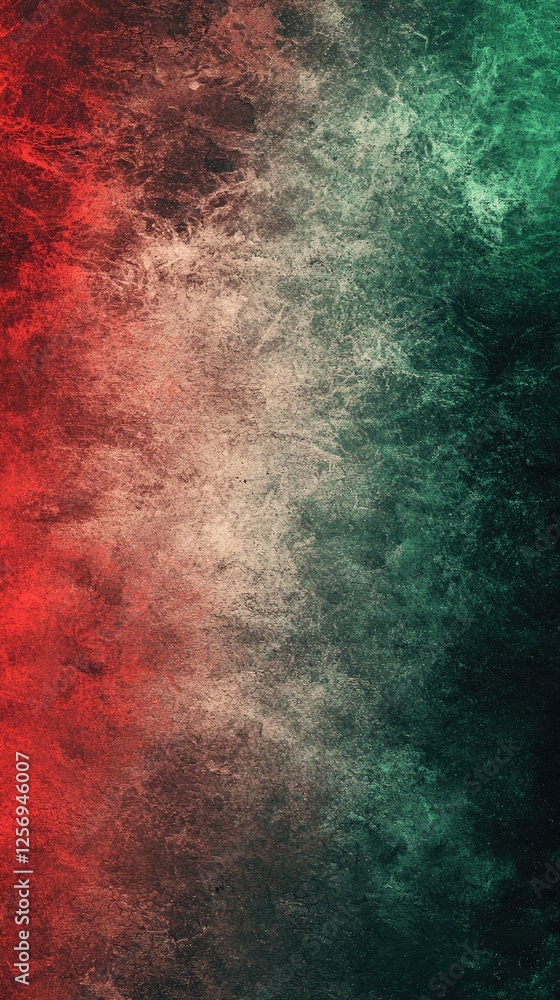 Naklejka premium Abstract red green texture background, design element