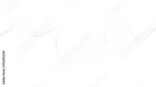 Dynamic flowing wave lines design element. Futuristic technology and sound wave pattern. Modern abstract glowing wave background.