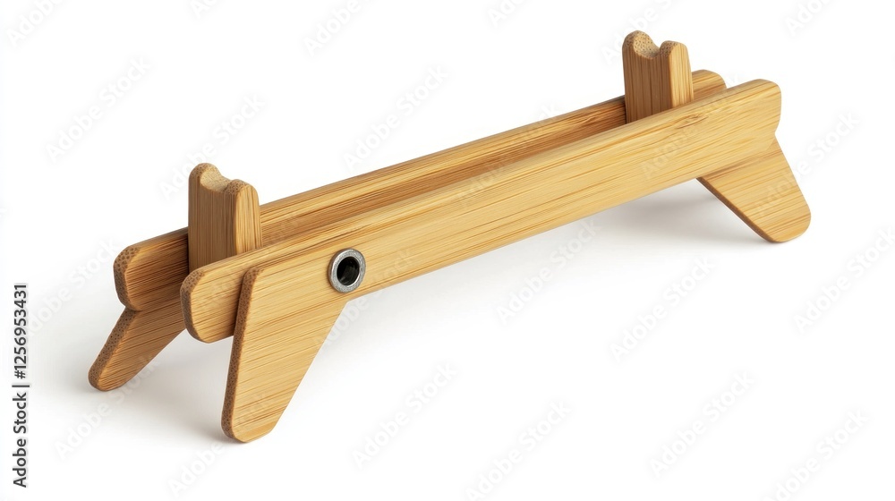 Wooden Stand for Small Items on White Background Wooden Stand for Small Items on White Background