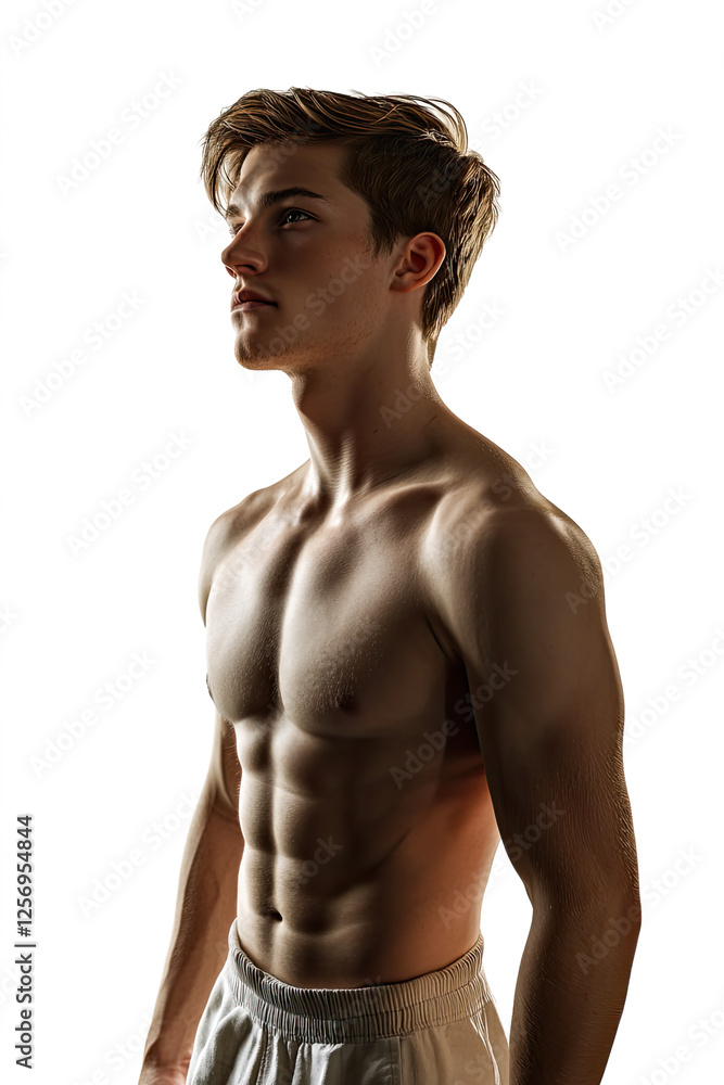 Fototapeta premium Tempting Fantasy Portrait of a Young Handsome Man – Fictional Character