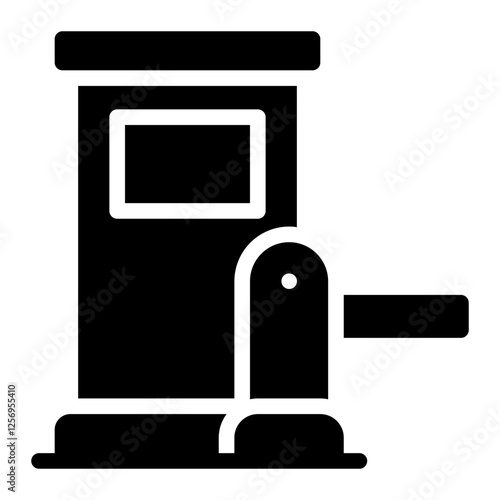 toll road glyph icon