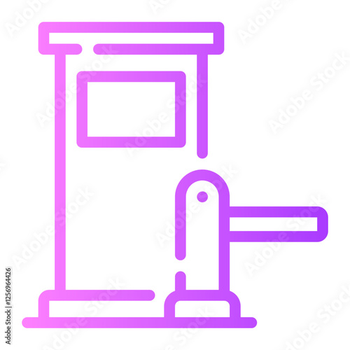 toll road gradient icon