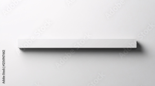 Wallpaper Mural minimalist white shelf on white wall mockup for product display Torontodigital.ca