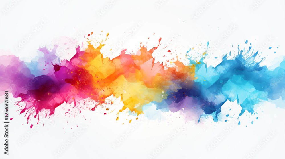 Fototapeta premium Colorful multicolored art painting texture. Abstract painting with vibrant colors