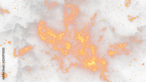 a large explosion of fire and smoke